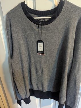 Ben Sherman Navy & Gray Crewneck Sweater - Men's